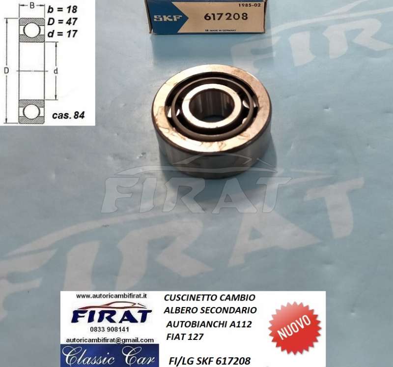 CUSCINETTO CAMBIO FIAT 127 A112 (SKF 617208)